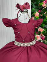 Vestido Ysa Kids Ariane Longo Marsala