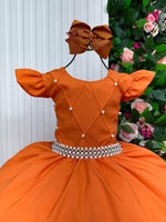 Vestido Ysa Kids Ariane Longo Terracota