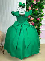 Vestido Ysa Kids Ariane Longo Verde Bandeira
