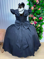 Vestido Ysa Kids Ariane Longo Preto