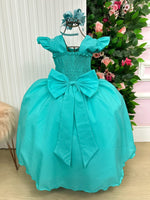 Vestido Ysa Kids Ariane Longo Verde Tifanny