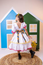 Vestido Junino Banana Club Luxo Noiva/Noivinha Branco