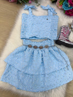 Conjunto Blogueirinha Clarissa Azul Bebe