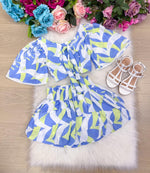 Conjunto Banana Club Alissa Azul e Verde