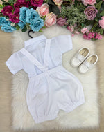 Conjunto Miss Cherry Meninos Bebe Theo Branco