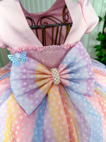 Vestido Vila Lele Ana Clara Rosa Saia Colorida