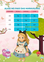 Vestido Princesa Belli Alice no Pais das Maravilhas