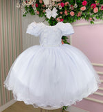 Vestido Infantil Menina Bonita Betania Branco