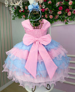Vestido Ysa Kids Lauren Rosa - Colorido - Candy