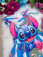 Vestido Temáticos Ysa Kids Stitch Azul