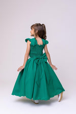 Vestido Ysa Kids Ariane Longo Verde Bandeira