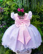 Vestido Tematicos Ysa Kids Lilo Stitch Rosa Bebe com Led