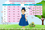 Vestido Infantil Enjoy Longo Regata Branco