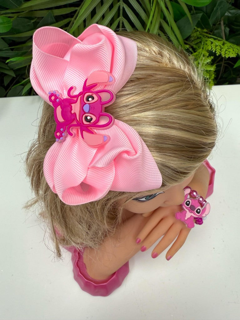 Laço Belli Tematico Angel + Pulseira Rosa