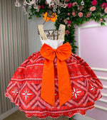 Vestido Temáticos Infantil Luxo Princesa Praia Modelo 3