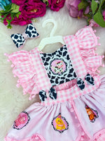 Romper/Vestido Princesa Belli Tematico Fazendinha