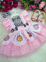 Romper/Vestido Princesa Belli Tematico Fazendinha