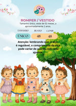 Romper/Vestido Princesa Belli Alice no Pais das Maravilhas