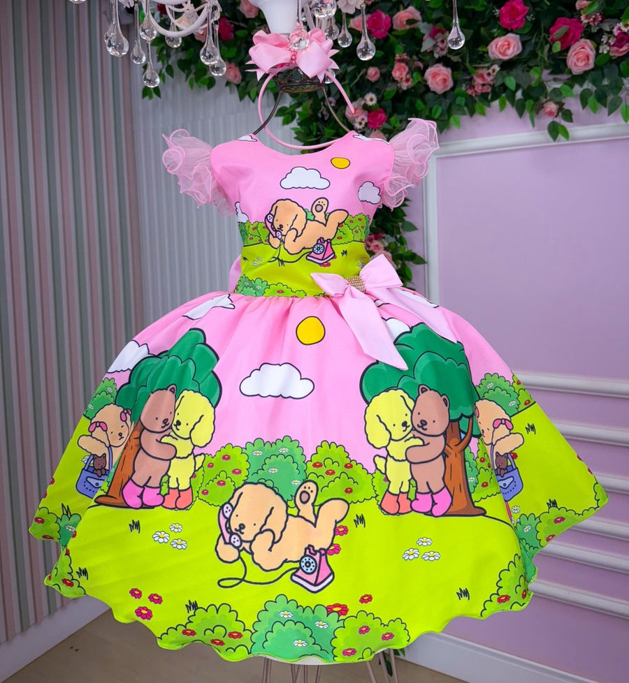 Vestido Temáticos Infantil Luxo Bobbie Goods