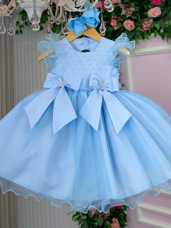 Vestido Marie Bebe Mia Azul Bebe