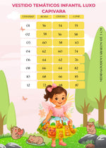 Vestido Temáticos Infantil Luxo Capivara