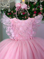 Vestido Menina Bonita Angelie Rosa Bebe