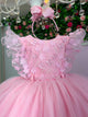 Vestido Menina Bonita Angelie Rosa Bebe