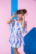 Conjunto Banana Club Alissa Azul e Verde