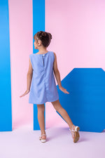Vestido Blogueirinha Jojo Flor Azul