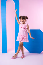 Vestido Blogueirinha Jojo Flor Rosa Bebe