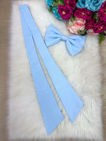 Laço Opcional / Faixa Do Vestido Selena Azul Bebe