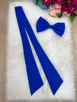 Laço Opcional / Faixa Do Vestido Selena Azul Royal