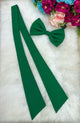 Laço Opcional / Faixa Do Vestido Selena Verde Bandeira