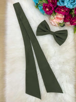 Laço Opcional / Faixa Do Vestido Selena Verde Militar