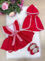 Romper/Vestido Princesa Belli Tematico Chapeuzinho Vermelho