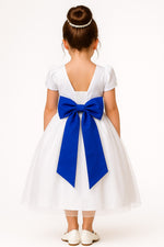 Laço Opcional / Faixa Do Vestido Selena Azul Royal