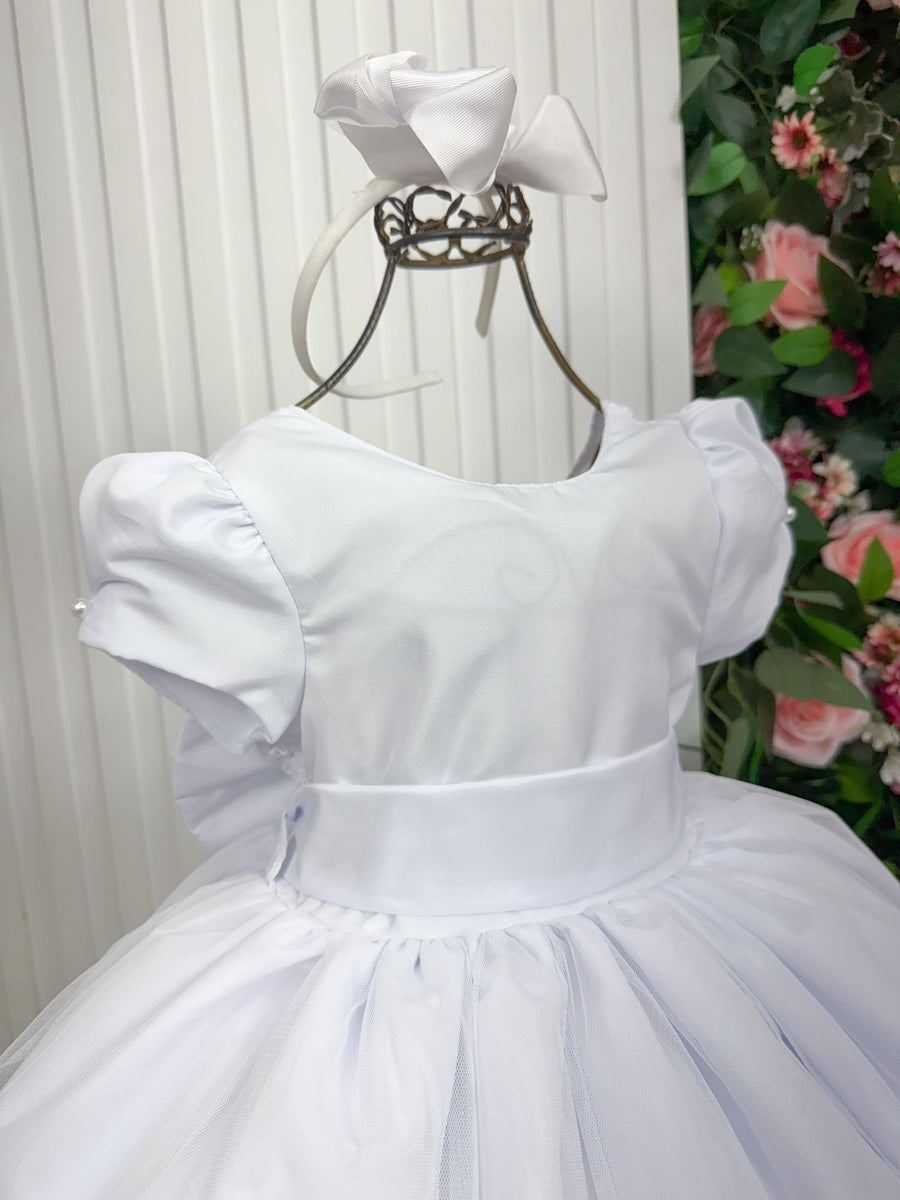 Vestido Vila Lele Longo Selena Branco