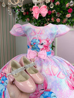 Vestido Tematico Luxo Stitch e Angel Modelo 2