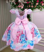 Vestido Tematico Luxo Stitch e Angel Modelo 2