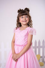 Vestido Infantil Menina Bonita Beatriz Rosa Bebe