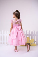 Vestido Infantil Menina Bonita Beatriz Rosa Bebe