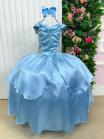 Fantasia Princesa Belli Longa Princesa Azul Modelo 3