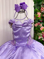 Fantasia Longa Princesa Belli Princesa Lilas Modelo 3