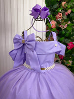Vestido Banana Club Longo Doce Elegancia Lilas