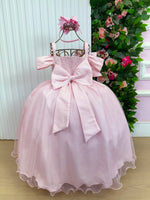 Vestido Banana Club Longo Doce Elegancia Rosa Bebe