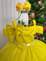 Vestido Banana Club Longo Doce Elegancia Amarelo