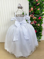 Vestido Banana Club Longo Doce Elegancia Branco
