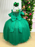 Vestido Banana Club Longo Doce Elegancia Verde Bandeira