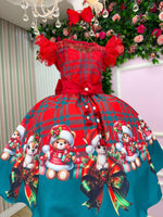 Vestido Marie Alegria do Noel Vermelho - Natal