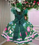 Vestido Marie Flor de Natal Verde